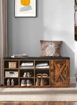 Dulap De Depozitare Pentru Pantofi, Maro Vintage, 110 Cm