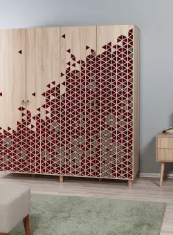 Dulap Haine Imaj 3, Stejar, 192x52x180 cm