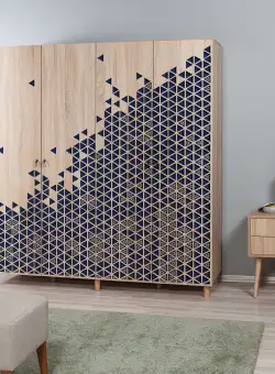 Dulap Haine Imaj 4, Stejar, 192x52x180 cm