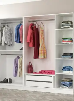 Dulap Haine Kale 210, Alb, 225x210x52 cm