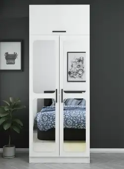 Dulap Haine Kale - 2221, Alb, 90x235x52 cm