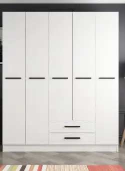 Dulap Haine Kale - 2293, Alb, 225x180x52 cm