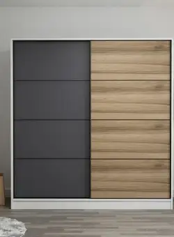 Dulap Haine Kale - 3160, Alb, 180x190x52 cm