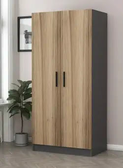 Dulap Haine Kale Gold - 190, Gri, 90x190x52 cm