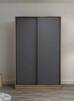 Dulap Haine Kale Oak - 2317, Gri, 120x210x52 cm