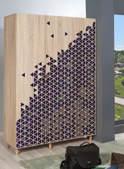 Dulap Haine MODE 4, Stejar, 192x52x135 cm