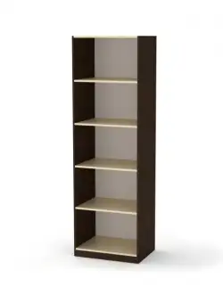 Dulap KSC-1, 5 rafturi, wenge + mesteacan, 61x45x195 cm