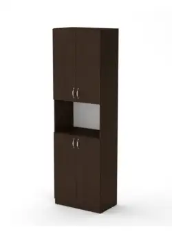 Dulap KSC-5, 4 usi, 5 rafturi, wenge, 60x37x196 cm