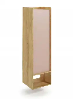 Dulap modular Mobius 1D natur/roz – H179 cm