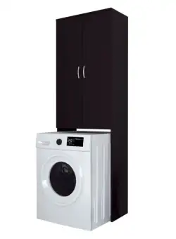 Dulap MS, 2 usi, polite, wenge, 65x35x199 cm