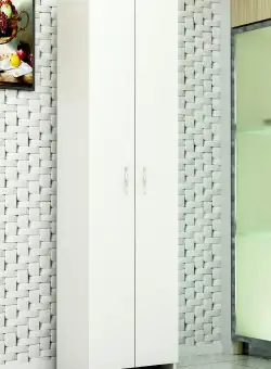 Dulap Multifunctional Daire cu 2 Usi, Alb, 49 x 182 x 30 cm