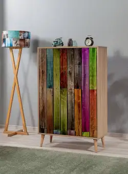 DULAP MULTIFUNCTIONAL Multibox -Multi Purpose Cabinet 10, Stejar Sonoma, 127x36x80 cm