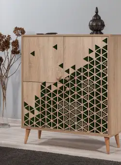DULAP MULTIFUNCTIONAL MULTİLÜX-120 Multi Purpose Cabinet 2, Stejar Sonoma, 111x36x95 cm