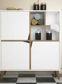 Dulap Multifunctional Pulse Alb, 30x115x100 cm