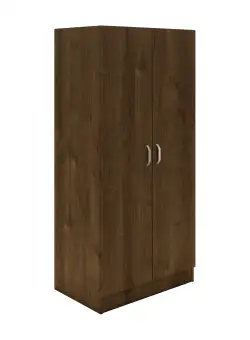 Dulap Remi, 2 Usi, cu polite, Stejar Bronz, 80 x 51 x 170 cm