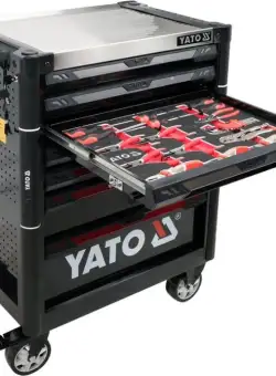 Dulap scule profesional YATO 7 sertare echipat 157 piese 977x725x480mm
