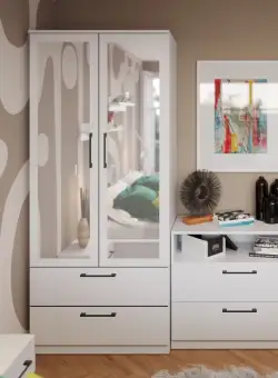 Dulap Snow Alb - C83/03 cu oglinda