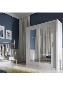 Dulap Thea Cu 2 Usi, Alb, 180 Cm