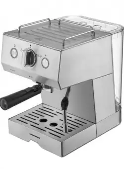 Espressor Heinner, 20 bar, 1140 W, 1.5 L, filtru dublu din inox, Inox