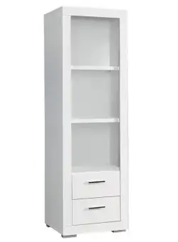 Etajeră Cu 2 Sertare Snow, Alb, 61.3 Cm