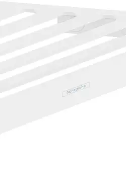 Etajera de colt Hansgrohe AddStoris alb mat