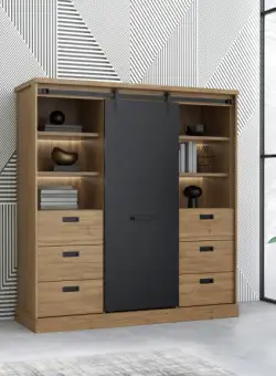 Etajera Kaszimiro, Natur, 148.4 Cm