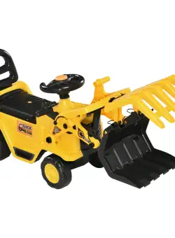 Excavator HOMCOM, Tractor de plimbare cu depozitare sub scaun, roti cu banda de rulare | Aosom RO