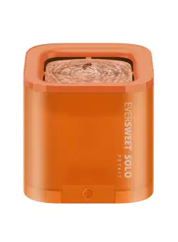 Fantana apa pisici PETKIT SOLO Drinking Fountain – Orange, Capacitate 1.85L, senzor lipsa apa.