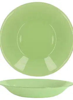 Farfurie adanca sticla Bormioli Tone Green New Acqua Verde 23 cm
