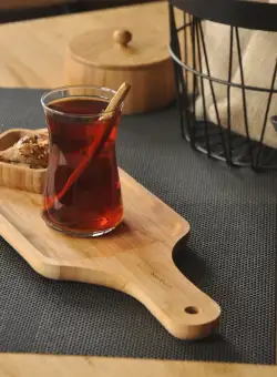 Farfurie de prezentare a alimentelor Gibra, Nuc, 1.5x12x33 cm