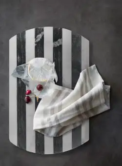 Farfurie de prezentare a alimentelor, Negru, 9x0.63x14.5 cm