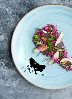 Farfurie intinsa portelan Bonna Aura Aqua 27 cm