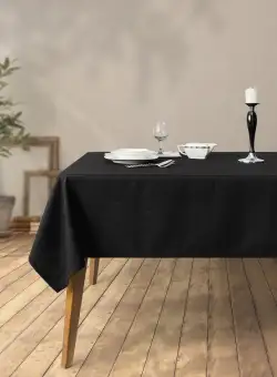 Față de masă Grande 250, Negru, 250x150 cm