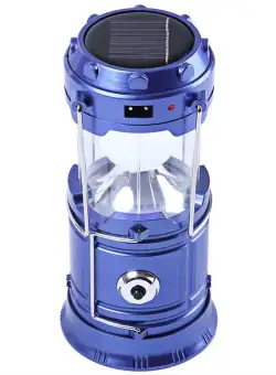 Felinar Camping LED Reincarcabil cu Lanterna - Panou Solar si USB C157