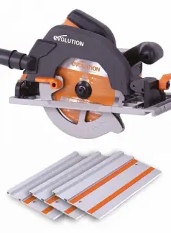 Fierastrau circular de mana cu sina de ghidaj R185CCSX EU Evolution 027-0003, 1600 W, O185 mm