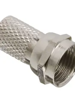 Fisa F pt. cablu RG6 executie filetat premium, set 25 buc.