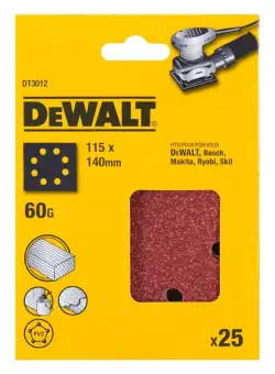 Foi abrazive DeWALT DT3012 115x140mm 60gr 25 buc
