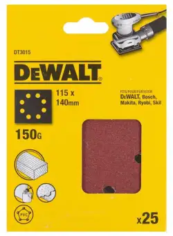Foi abrazive DeWALT DT3015 115x140mm 150gr 25 buc