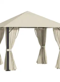 Foisor de Gradina Outsunny pentru Curte si Terasa, Kaki 2.97x2.97m| Aosom RO