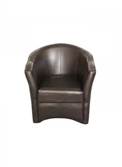 Fotoliu CAFENEA piele ecologica wenge, 73x64x78 cm