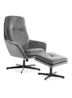 Fotoliu de relaxare Ford Velvet Gri