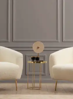 Fotoliu Eses crem plusat