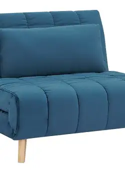 Fotoliu extensibil Billy Velvet Albastru – l94 x L103 x h82 cm