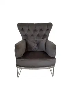 Fotoliu FLUTURE gri, 95x85x115 cm