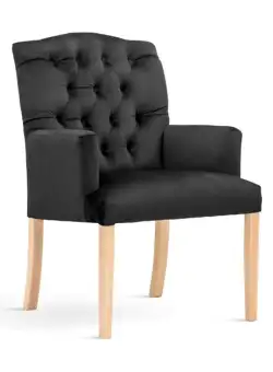 Fotoliu Gabriel negru - H97 cm