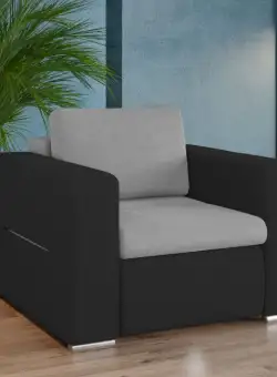 Fotoliu Ivy Gri Deschis / Gri Antracit