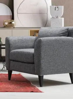 Fotoliu Nordic gri inchis