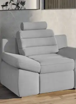 Fotoliu Quinn Gri Deschis