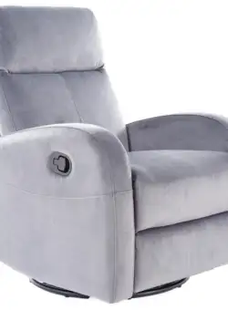 Fotoliu recliner Olimp velvet gri Blu14