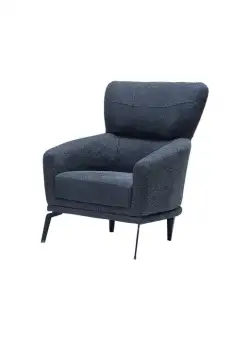 Fotoliu ROSE, cu arcuri, gri inchis, 72x82x100 cm